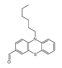 10-hexylphenothiazine-3-carbaldehyde Structure