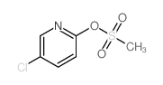 5-chloro-2-methylsulfonyloxy-pyridine结构式