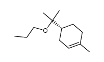 (R)-1-Methyl-4-(α-propyloxy-isopropyl)-cyclohexen-(1)结构式