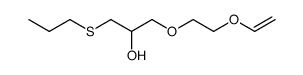 1-propylsulfanyl-3-(2-vinyloxy-ethoxy)-propan-2-ol结构式