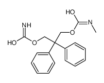 (3-carbamoyloxy-2,2-diphenylpropyl) N-methylcarbamate结构式