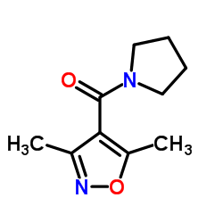 (3,5-DIMETHYL-4-ISOXAZOLYL)(1-PYRROLIDINYL)METHANONE Structure
