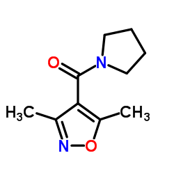 (3,5-DIMETHYL-4-ISOXAZOLYL)(1-PYRROLIDINYL)METHANONE structure