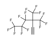 3,3-Bis(trifluoromethyl)-4,4,5,5,6,6,6-heptafluorohex-1-yne, 3,3-Bis(trifluoromethyl)-3-(perfluoroprop-1-yl)prop-1-yne Structure
