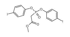 methyl bis(4-iodophenyl)phosphonoacetate结构式