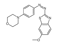 (6-methoxy-1,3-benzothiazol-2-yl)-(4-morpholin-4-ylphenyl)diazene结构式