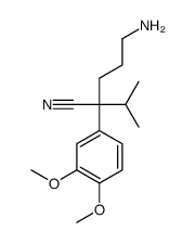 5-Amino-2-(3,4-dimethoxyphenyl)-2-isopropylpentanenitrile Structure