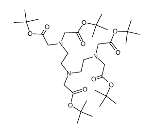 tetra-tert-butyl 2,2',2'',2'''-((((2-(tert-butoxy)-2-oxoethyl)azanediyl)bis(ethane-2,1-diyl))bis(azanetriyl))tetraacetate结构式