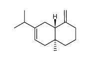 (4aS,8aR)-1,2,3,4,4a,5,8,8a-Octahydro-4a-methyl-1-methylene-7-isopropylnaphthalene结构式