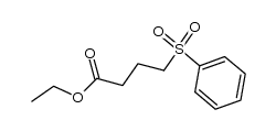 ethyl 4-(phenylsulfonyl)butanoate结构式