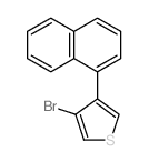 Thiophene,3-bromo-4-(1-naphthalenyl)- Structure