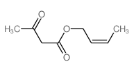 Butanoic acid, 3-oxo-,2-buten-1-yl ester structure