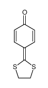 4-(1,3-dithiolan-2-ylidene)-2,5-cyclohexyldien-1-one结构式