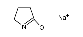 sodium salt of 2-pyrrolidinone Structure