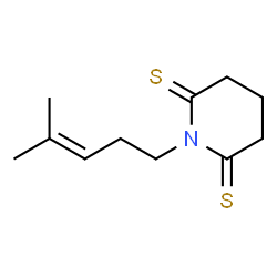 2,6-Piperidinedithione,1-(4-methyl-3-pentenyl)- (9CI) structure