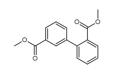 dimethyl (1,1'-biphenyl)-2,3'-dicarboxylate结构式