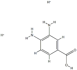 Benzoic acid,3,4-diamino-,conjugate diacid (8CI) Structure