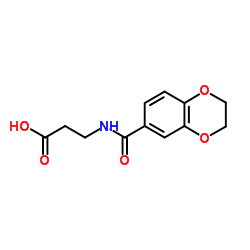 3-[(2,3-DIHYDRO-BENZO[1,4]DIOXINE-6-CARBONYL)-AMINO]-PROPIONIC ACID picture