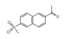 6-mesyl-2-acetonaphthone结构式
