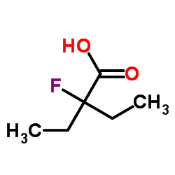 2-Ethyl2-fluoro-butanoic acid结构式