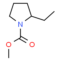1-Pyrrolidinecarboxylicacid,2-ethyl-,methylester(9CI) Structure