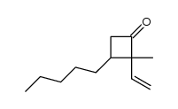 2-methyl-3-pentyl-2-vinylcyclobutanone Structure