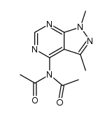 N-(1,3-dimethylpyrazolo[3,4-d]pyrimidin-4-yl)diacetamide结构式