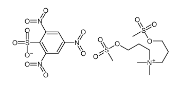 dimethyl-bis(3-methylsulfonyloxypropyl)azanium,2,4,6-trinitrobenzenesulfonate结构式