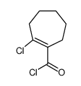 1-Cycloheptene-1-carbonylchloride,2-chloro-(9CI) Structure