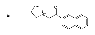 1-naphthalen-2-yl-2-(thiolan-1-ium-1-yl)ethanone,bromide Structure