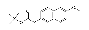 tert-butyl α-(6-methoxy-naphthalen-2-yl)acetate结构式