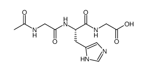 N-acetylglycyl-histidyl-glycine structure