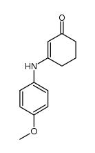 3-(4-methoxyphenylamino)cyclohex-2-en-1-one结构式