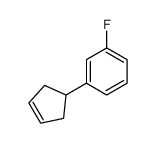 Benzene, 1-(3-cyclopenten-1-yl)-3-fluoro- (9CI) structure