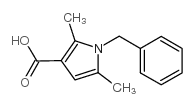 1-苄基-2,5-二甲基-1H-吡咯-3-羧酸结构式