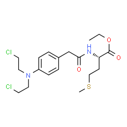 N-[[4-[Bis(2-chloroethyl)amino]phenyl]acetyl]-L-methionine ethyl ester picture