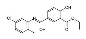 ethyl 5-[(5-chloro-2-methyl-phenyl)carbamoyl]-2-hydroxy-benzoate structure