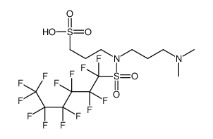 3-[[3-(dimethylamino)propyl][(tridecafluorohexyl)sulphonyl]amino]propanesulphonic acid structure