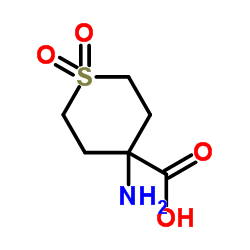 4-Amino-1,1-dioxo-tetrahydro-2H-thiopyran-4-carboxylic acid structure