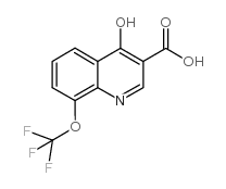 4-oxo-8-(trifluoromethoxy)-1H-quinoline-3-carboxylic acid结构式