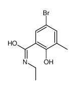 5-bromo-N-ethyl-2-hydroxy-3-methylbenzamide Structure