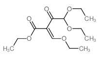 Ethyl 4,4-diethoxy-2-(ethoxymethylene)-3-oxobutyrate Structure