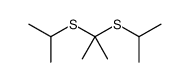 2,2-bis(propan-2-ylsulfanyl)propane Structure