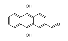 2-formyl-9,10-dihydroxyanthracene Structure