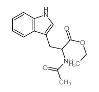 ethyl 2-acetamido-3-(1H-indol-3-yl)propanoate Structure