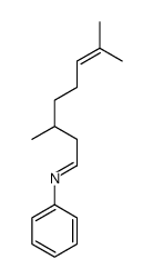 N-(3,7-dimethyl-6-octenylidene)aniline Structure