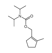 (2-methyl-1-cyclopentenyl)methyl N,N-diisopropylcarbamate结构式