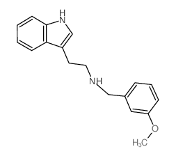 2-(1H-indol-3-yl)ethyl-[(3-methoxyphenyl)methyl]azanium Structure