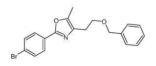 2-(4-bromophenyl)-5-methyl-4-(2-phenylmethoxyethyl)-1,3-oxazole Structure