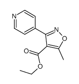 ethyl 5-methyl-3-pyridin-4-yl-1,2-oxazole-4-carboxylate结构式